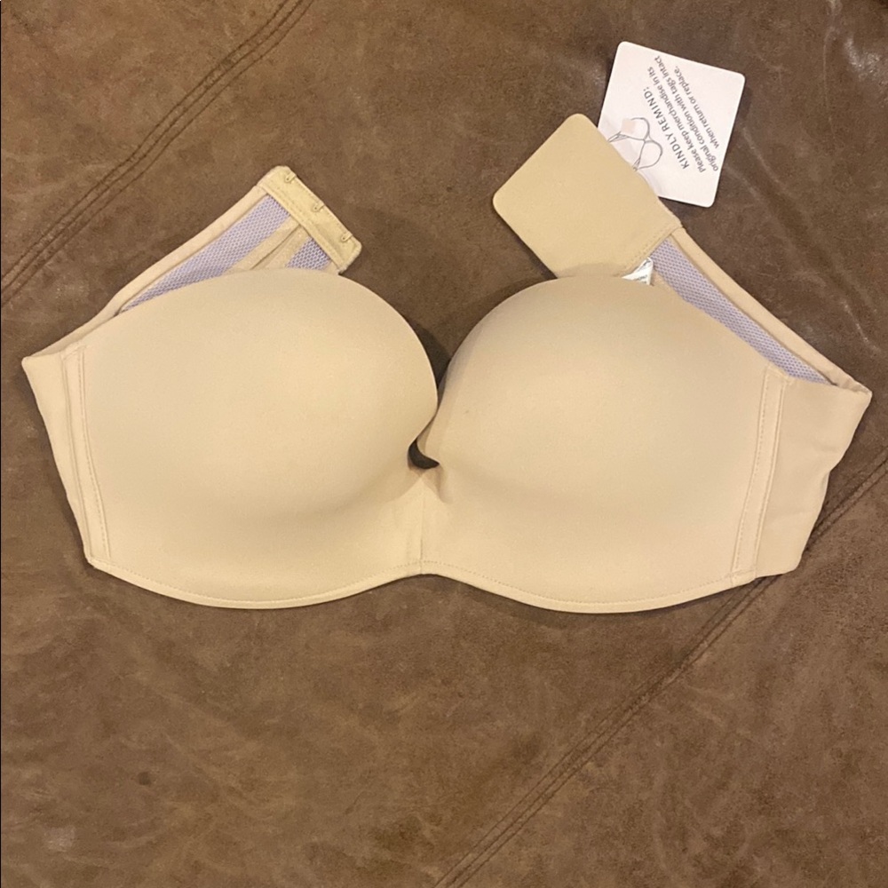 Seamless Strapless Bra - Tan